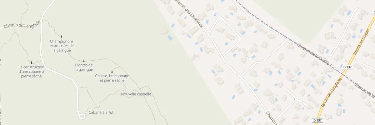 Plan du 324 Che des Lauzieres à Nages-et-Solorgues