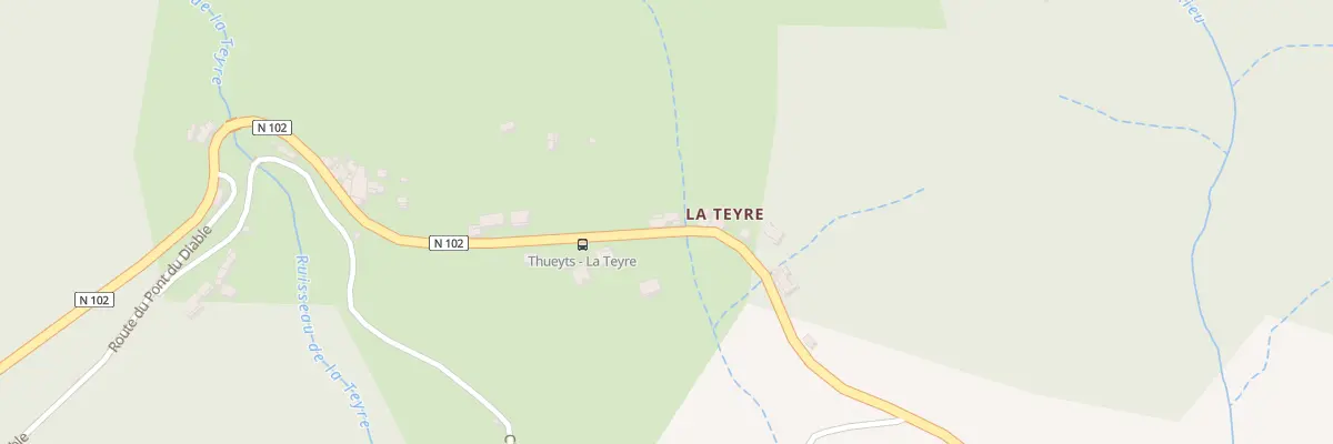 Plan du 405 Rue de la Teyre à Thueyts