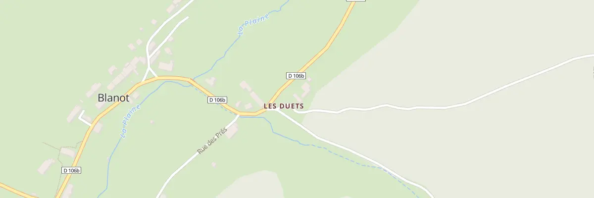 Plan du 2 Rue des Dues à Blanot