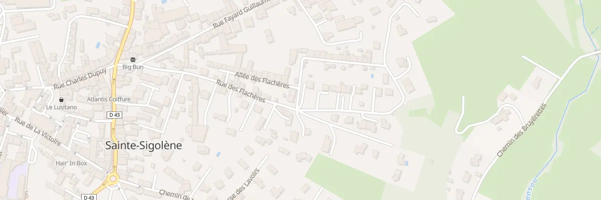 Plan du 9 Rue des Flachères à Sainte-Sigolène
