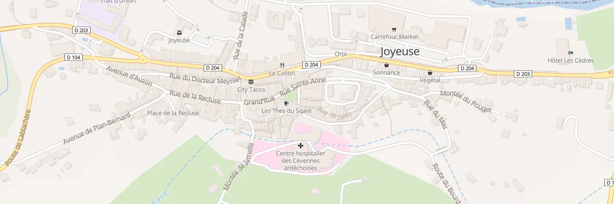 Plan du 3 Rue du Bardat à Joyeuse