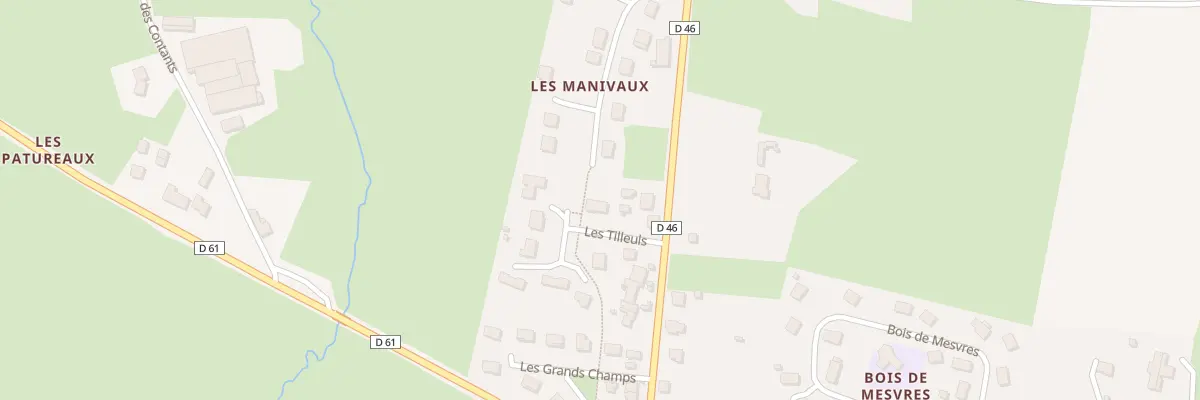 Plan du 2 Les Tilleuls à Mesvres