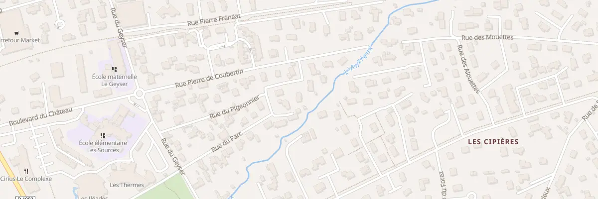 Plan du 100 Rue des Chênes à Montrond-les-Bains