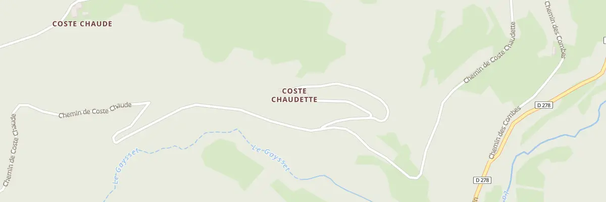 Plan du 5012 Coste Chaude à La Rochette