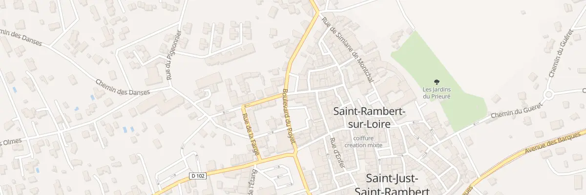 Plan du 1 Pl Jean Monnet à Saint-Just-Saint-Rambert