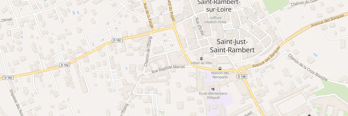 Plan du 25 Bd de la Libération à Saint-Just-Saint-Rambert