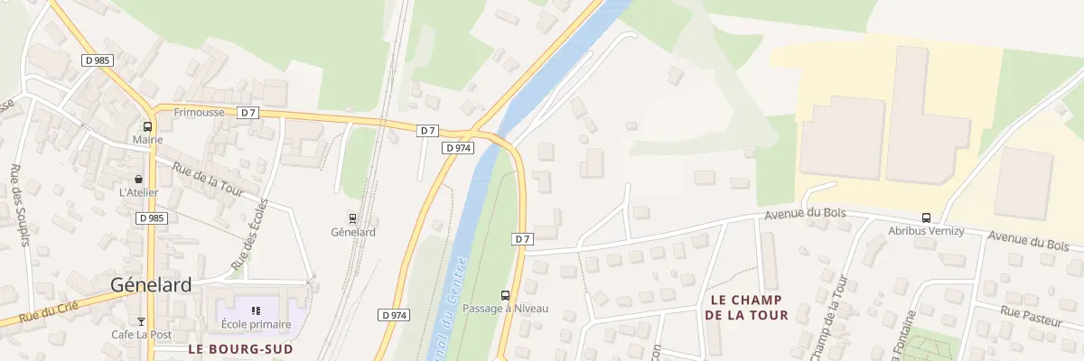 Plan du 3 Rte de Martigny à Génelard