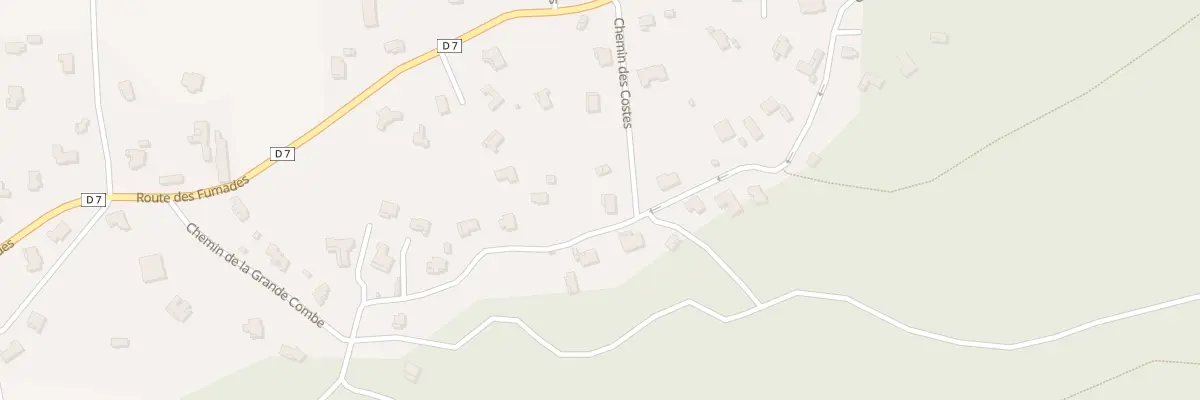 Plan du 140 Che des Costes à Brouzet-lès-Alès