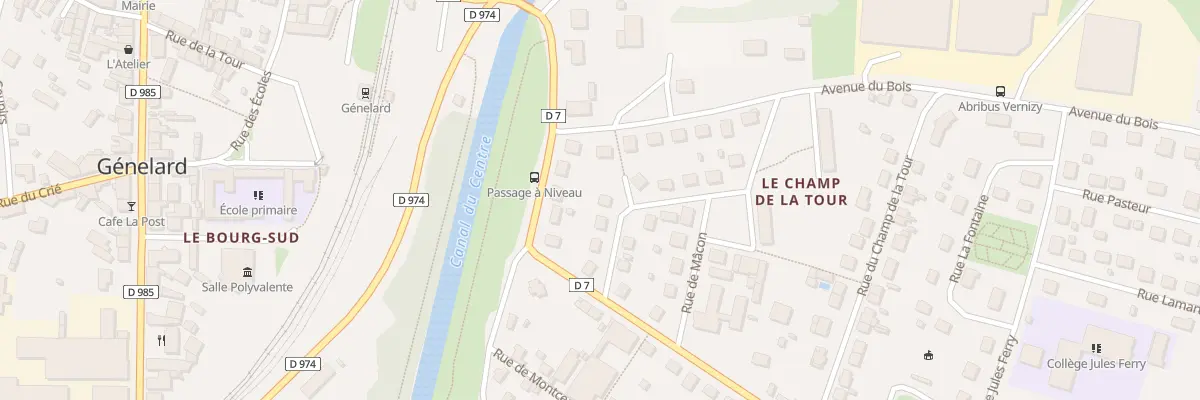 Plan du 5 Rue de Toulon à Génelard