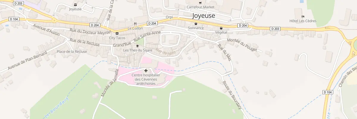 Plan du 146 Rue du Docteur Pialat à Joyeuse