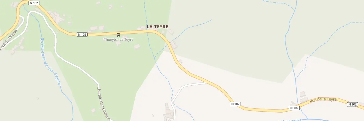 Plan du 555 Rue de la Teyre à Thueyts