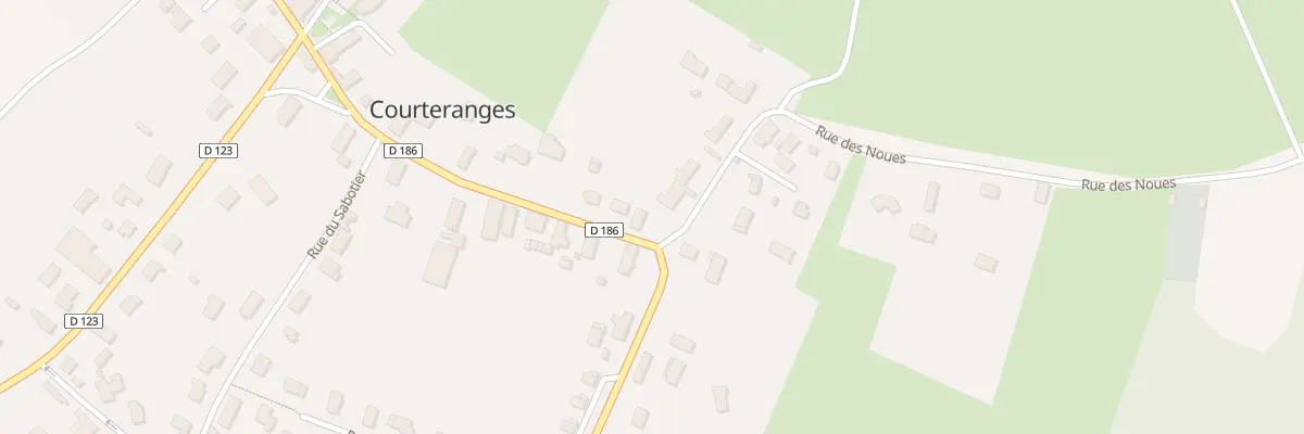 Plan du Village à Courteranges