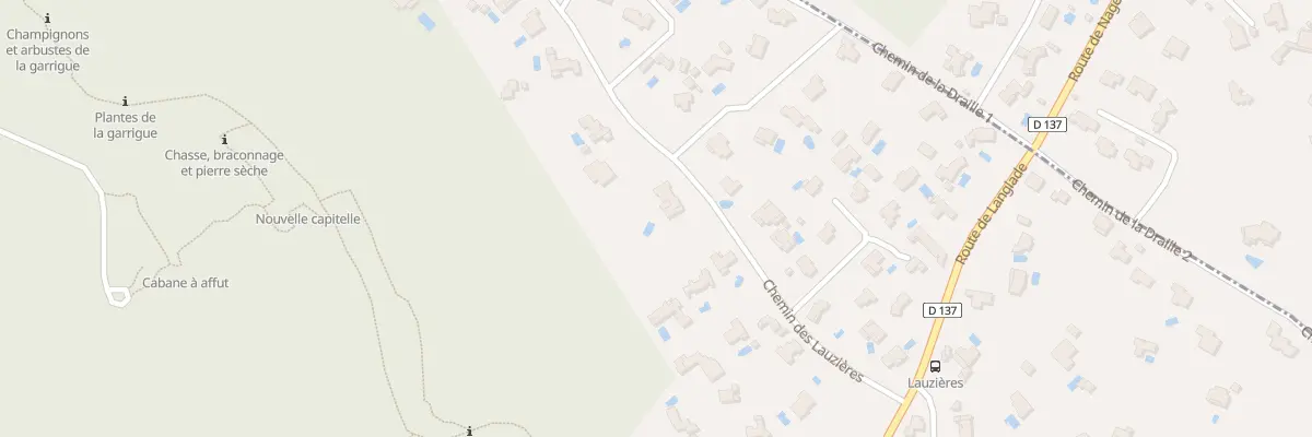 Plan du 7 Che des Lauzieres à Nages-et-Solorgues