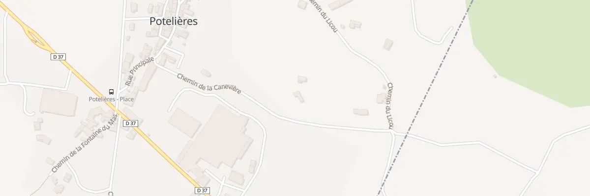 Plan du 293 Che de la Caneviere à Potelières