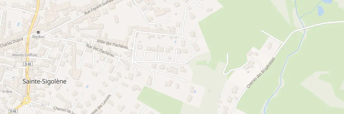 Plan du 21 Rue des Flachères à Sainte-Sigolène