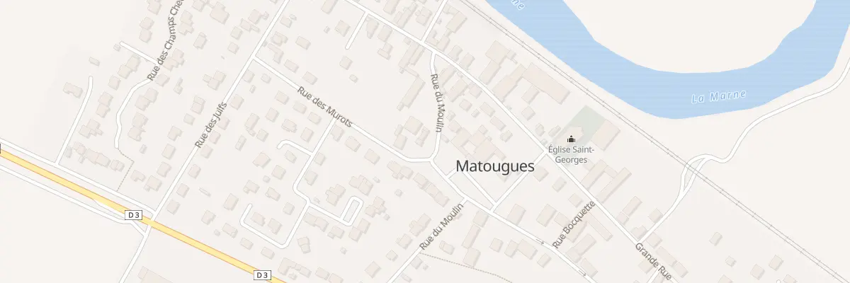Plan du 6 Rue du Moulin à Matougues