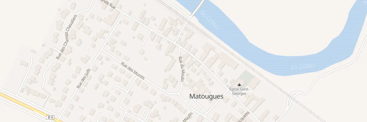 Plan du 1 Rue du Moulin à Matougues