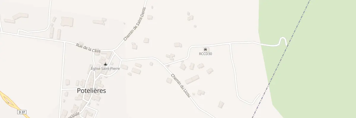 Plan du 7 Che de Cabiargues à Potelières