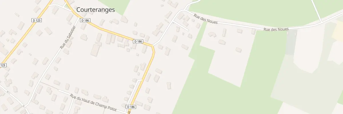 Plan du 1 Rue des Noues à Courteranges