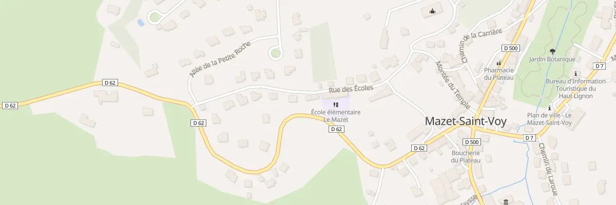 Plan du 5 Rue des Ecoles à Mazet-Saint-Voy