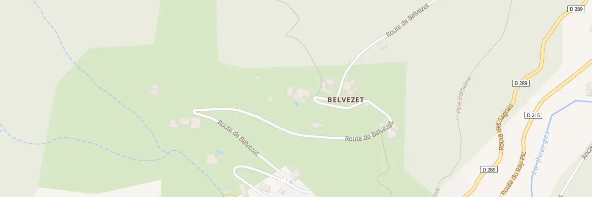 Plan du 5888 Belvezet à Burzet