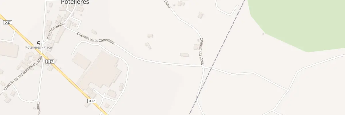 Plan du 329 Che de la Caneviere à Potelières