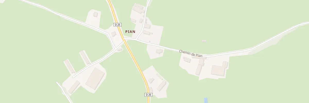 Plan du 320 Che de Pian à Champlecy