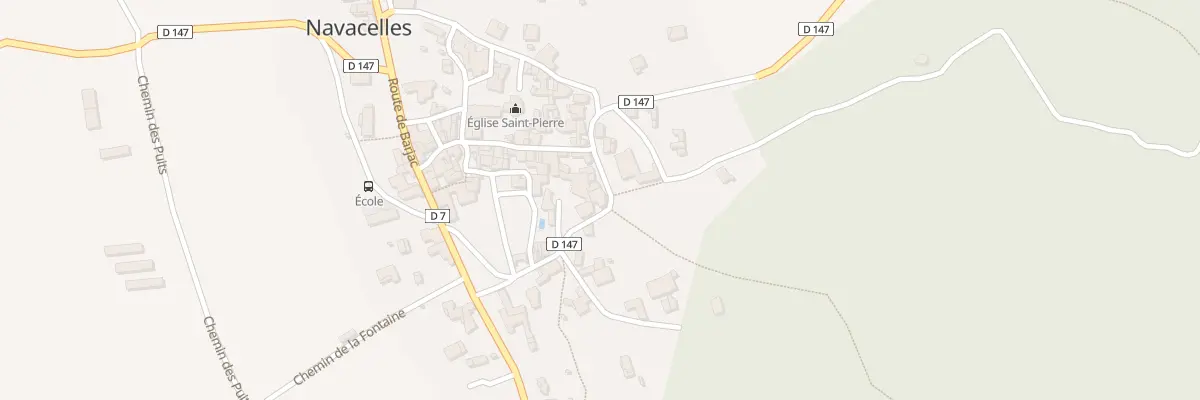 Plan du 5019 Le Village à Navacelles