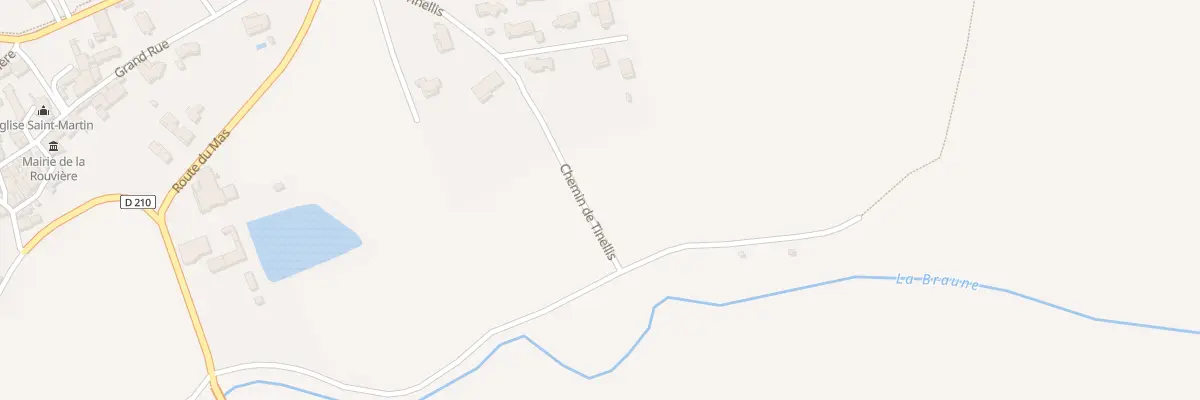 Plan du 201 Che de Tinellis à La Rouvière