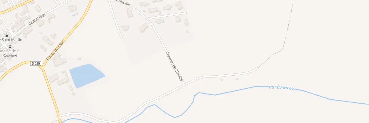 Plan du 195 Che de Tinellis à La Rouvière