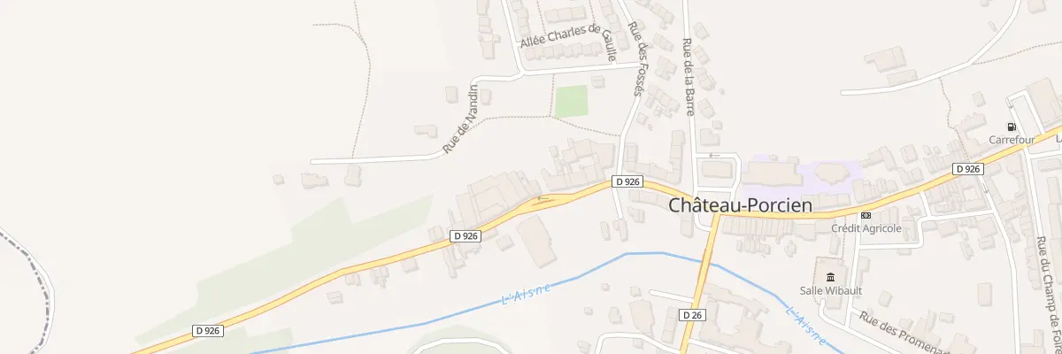Plan du 20 Rue du Faubourg de Liesse à Château-Porcien