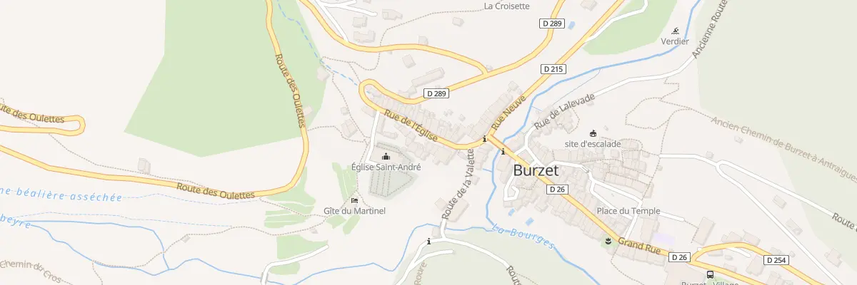 Plan du 5358 Le Village Ouest à Burzet