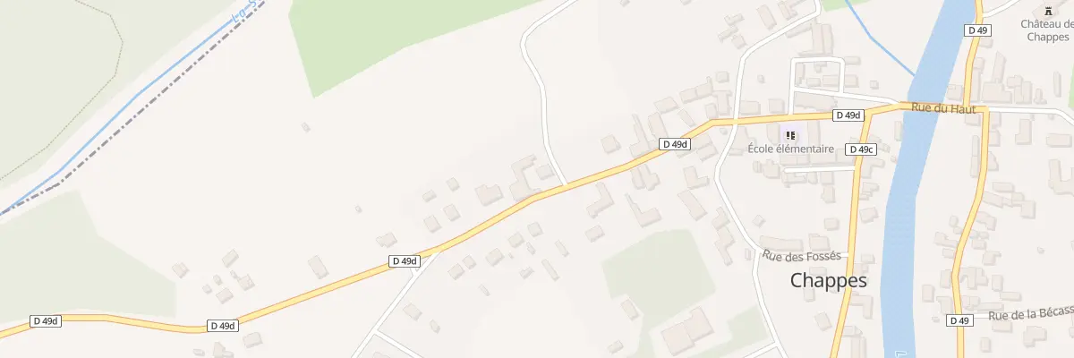 Plan du 18 Rue Honore Devanlay à Chappes