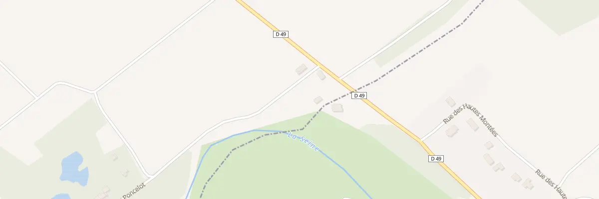 Plan du 1 Che du Poncelot à Villemoyenne