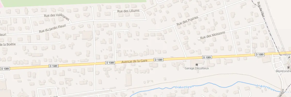 Plan du 875 Av de la Gare à Montrond-les-Bains