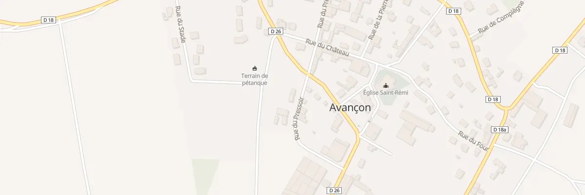 Plan du 5012 Le Village à Avançon