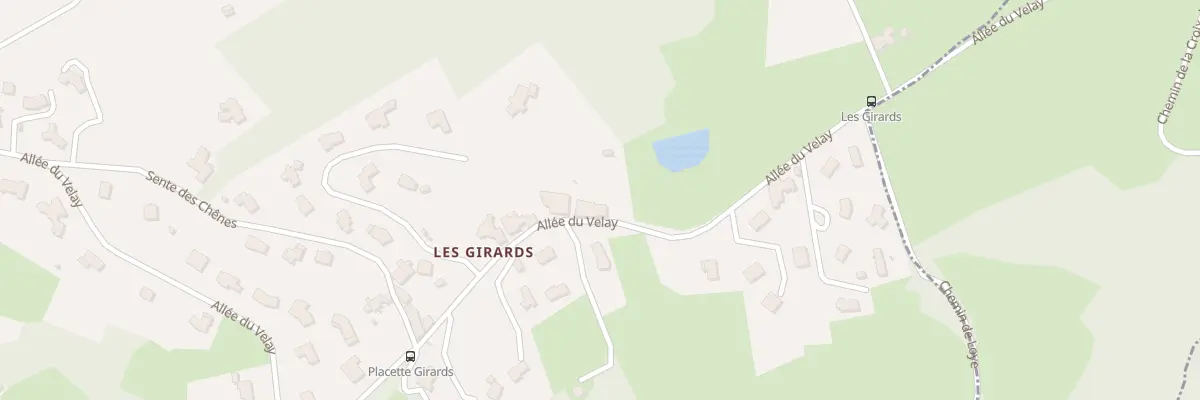 Plan des Girards à Saint-Paul-en-Cornillon