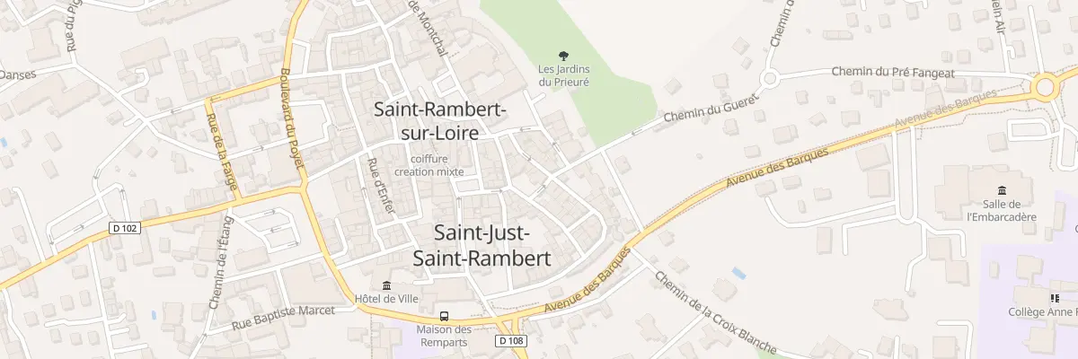 Plan du 1 Rue Chappelle à Saint-Just-Saint-Rambert