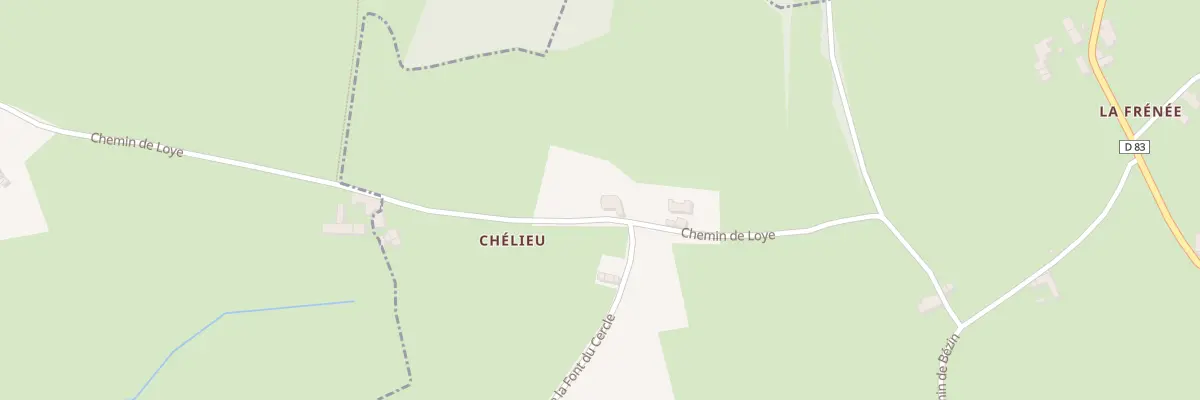 Plan du 330 Che de Loye à Bussières