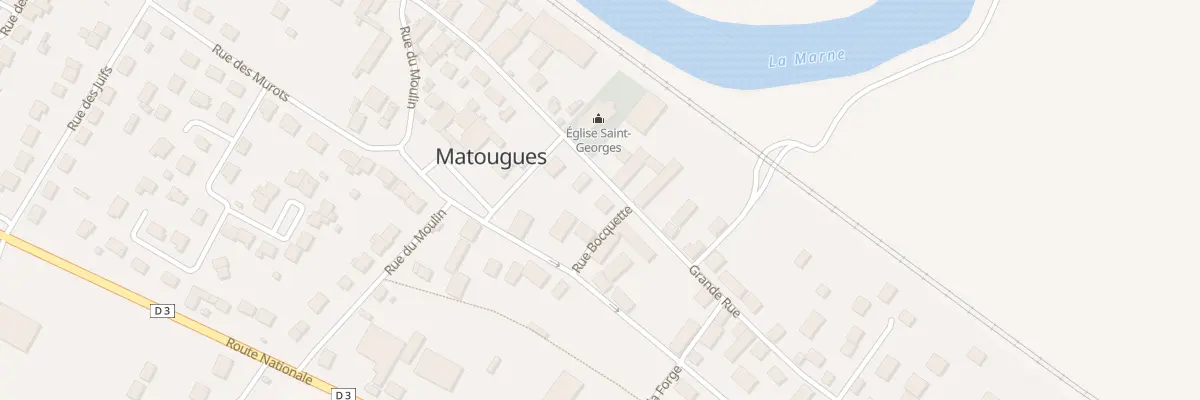 Plan du 15 Gr Grande Rue à Matougues