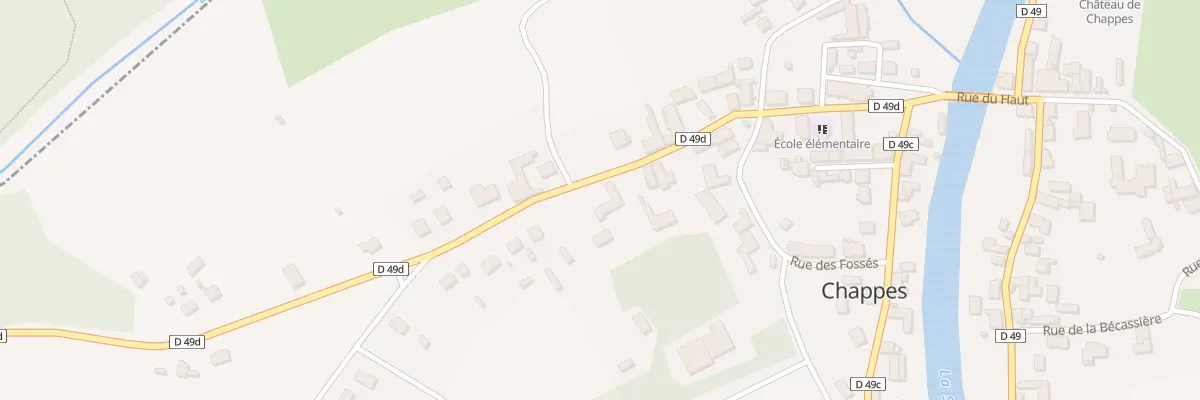 Plan du 23 Rue Honore Devanlay à Chappes