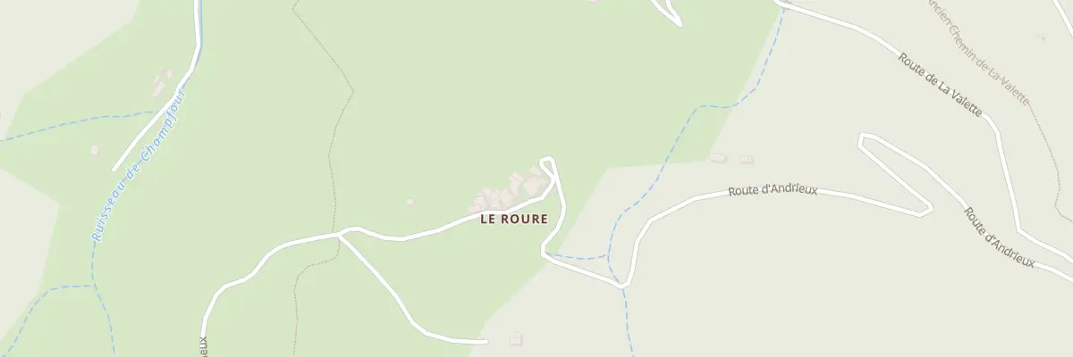 Plan du 5051 Le Roure à Burzet