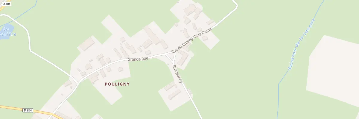 Plan du 2 Rue du Champ de la Dame à Torcy-et-Pouligny