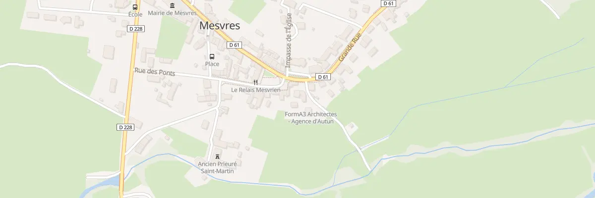 Plan du 24 Gr Grande Rue à Mesvres