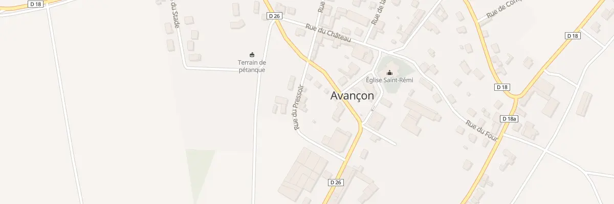 Plan du 2 Rue du Pressoir à Avançon