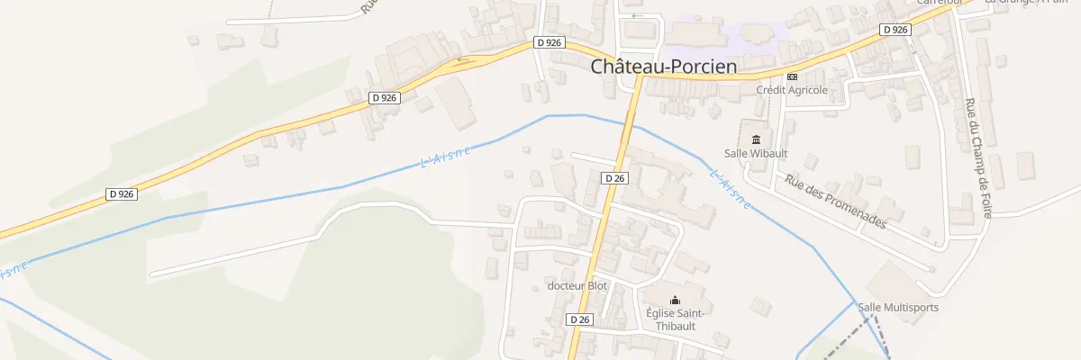 Plan du 8 Rue de la Morteau à Château-Porcien