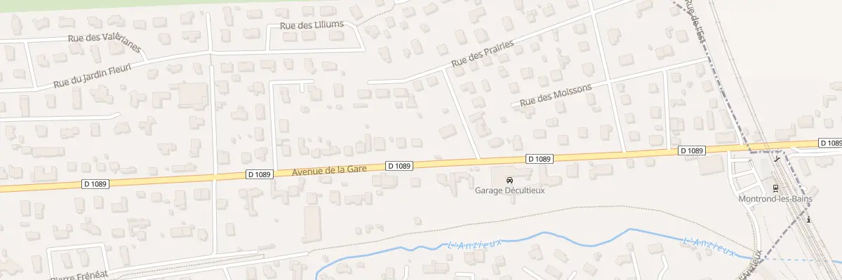Plan du 945 Av de la Gare à Montrond-les-Bains