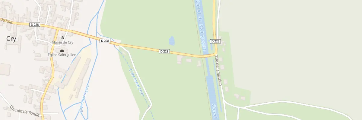 Plan du 2 All des Marronniers à Cry