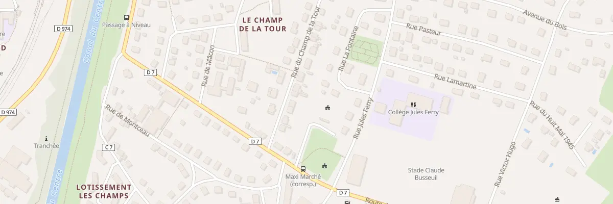 Plan du 10 Rue du Champ de la Tour à Génelard