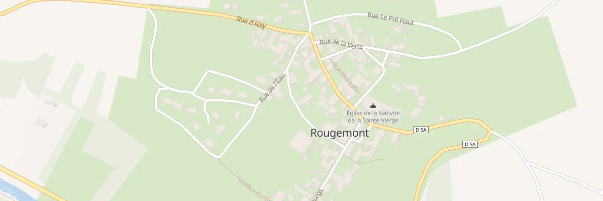 Plan du 1 Rue des Fossés à Rougemont